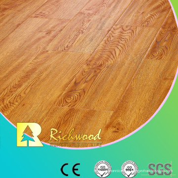 Commercial 8.3mm Embossed Hand Scraped Waxed Edge Laminated Floor